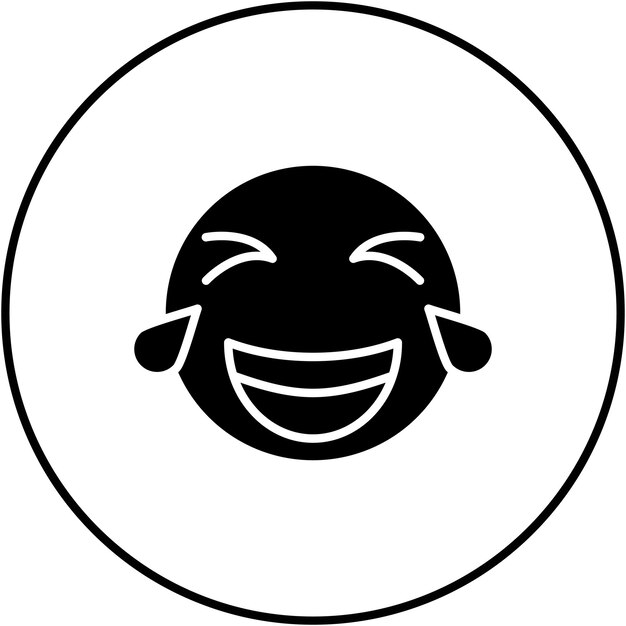 Vettore rolling on the floor laughing icon vector image can be used for emoji