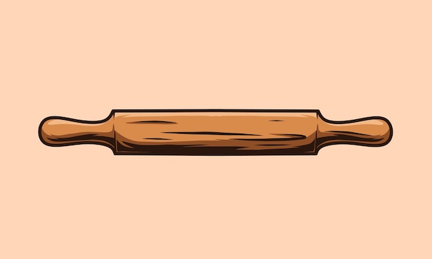 Rolling pin vector illustration