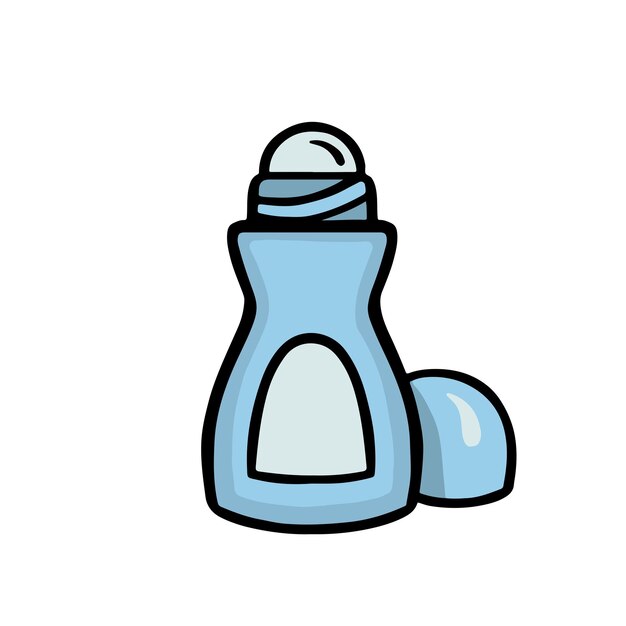 Vector rollon deodorant antiperspirant personal hygiene illustration vector