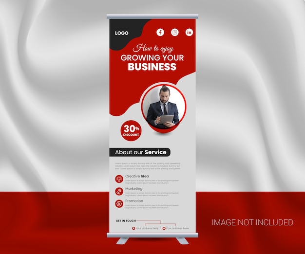 Rollup banner for corporate business