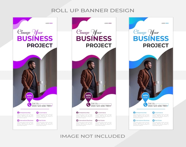 Rollup banner design template