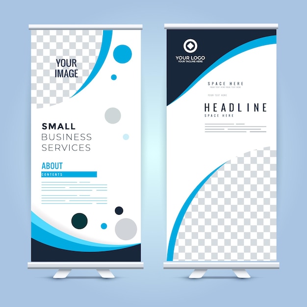 Vector rollup banner design