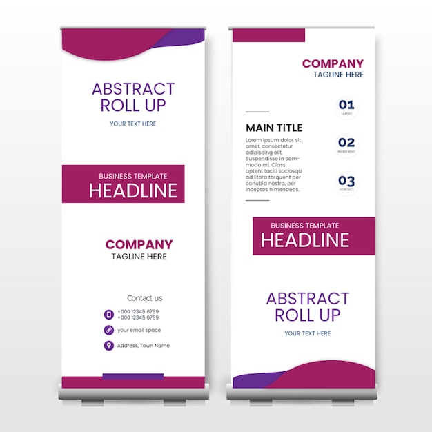 Rollup Banner sjabloon