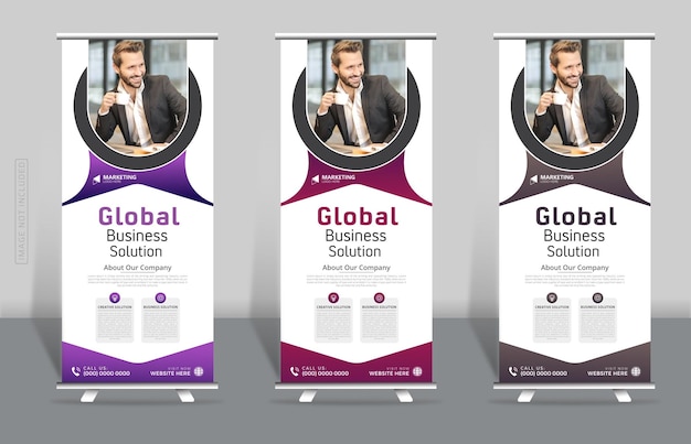 Vector rollup banner