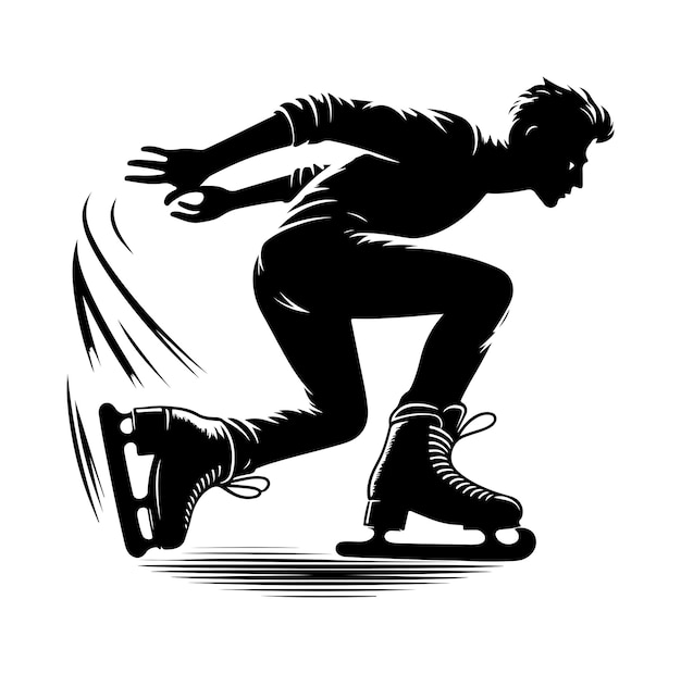 rolschaatsen vectorillustratie