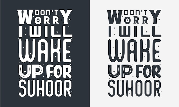 Romadan typography t shirt design