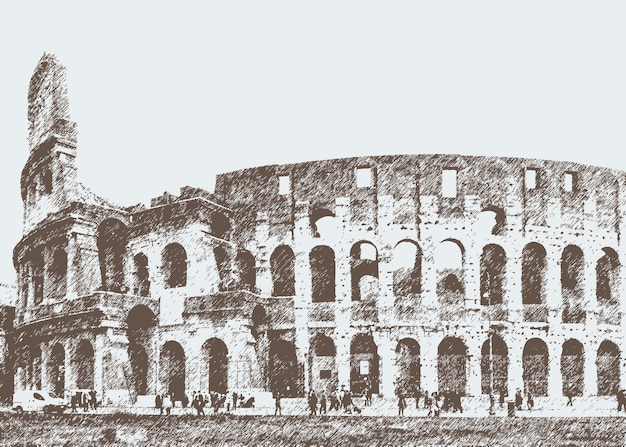 Vector roman colosseum