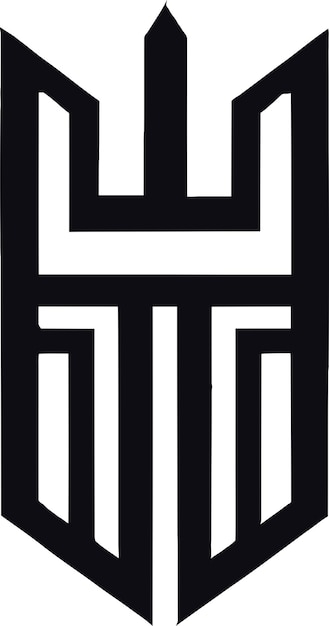 Дизайн векторного логотипа бюста римского императора