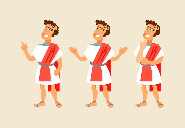 Roman man vector