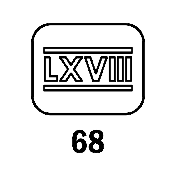 Vector roman numerals icon vector template logo trendy flat design