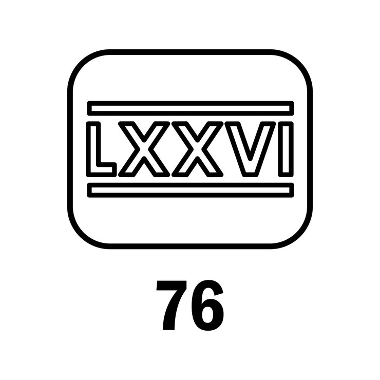 Vector roman numerals icon vector template logo trendy flat design