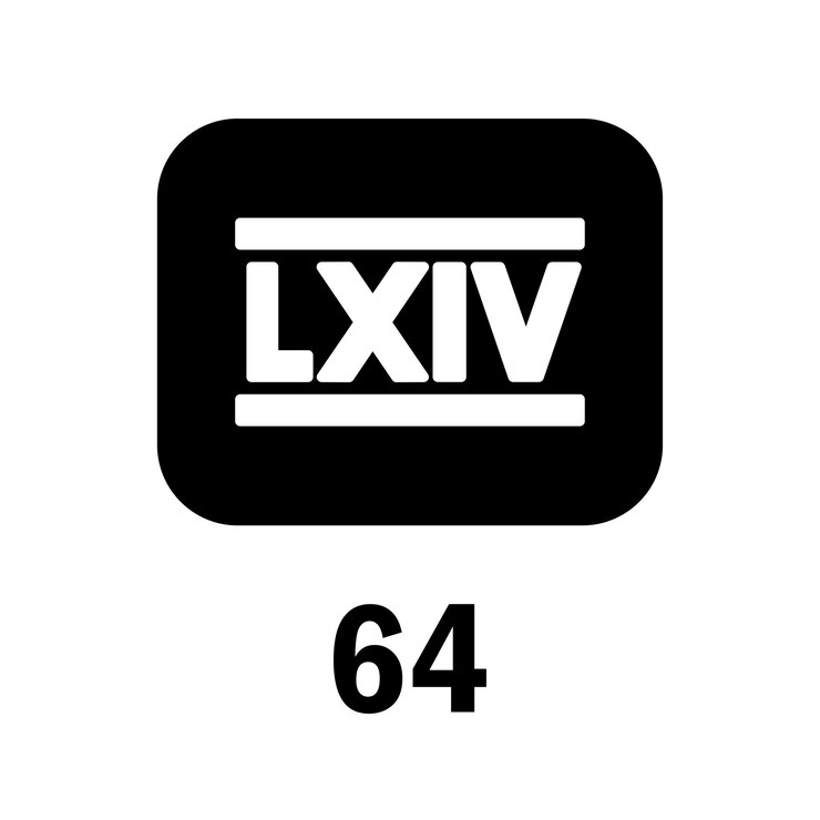 Vector roman numerals icon vector template logo trendy flat design