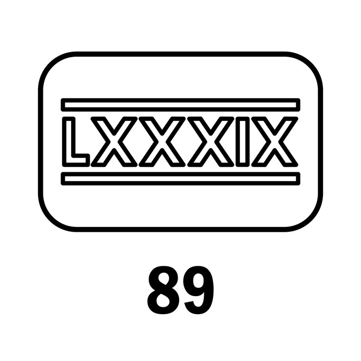 Vector roman numerals icon vector template logo trendy flat design