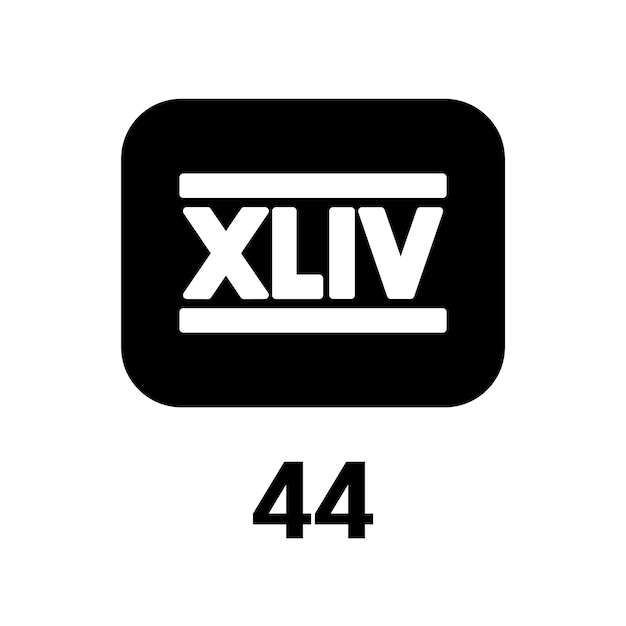 Roman numerals icon vector template logo trendy flat design