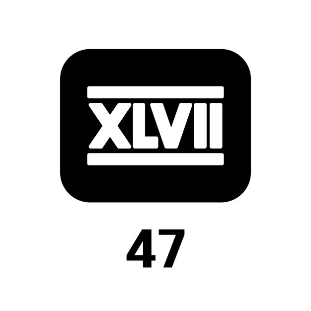 Roman numerals icon vector template logo trendy flat design