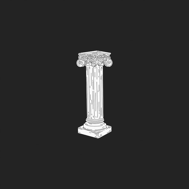 Vector the roman pillar