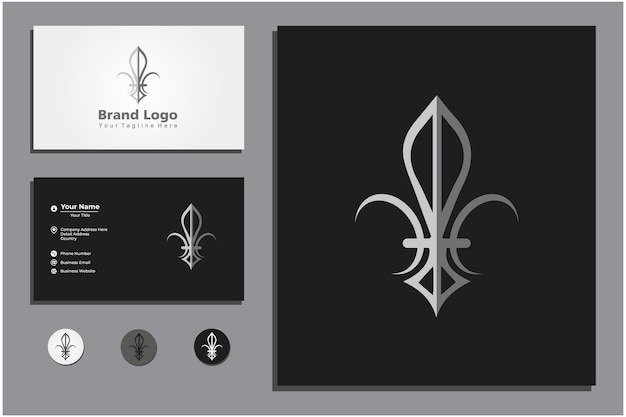 Vector roman spear abstract logo