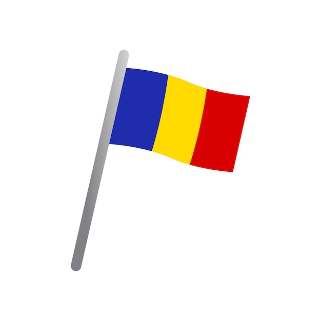 Romania flag icon vector