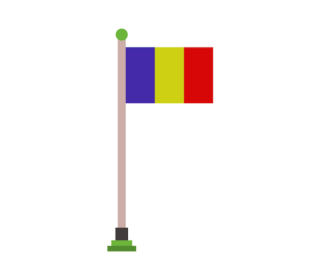 벡터 루마니아 국기