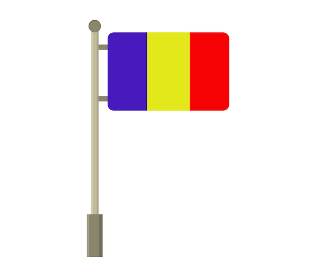 Vector romania flag