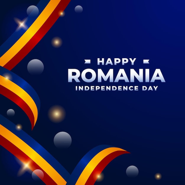 Vector romania independence day design illustration collection