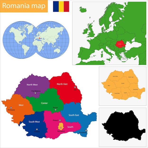 Mappa della romania