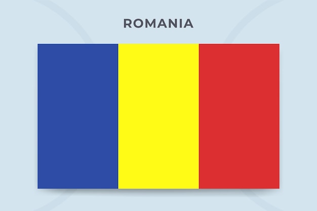 Romania national flag design template