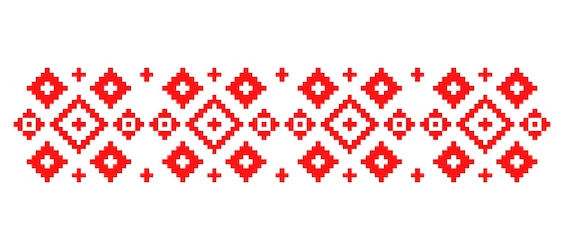 Румынский векторный узор, вдохновленный традиционной вышивкой