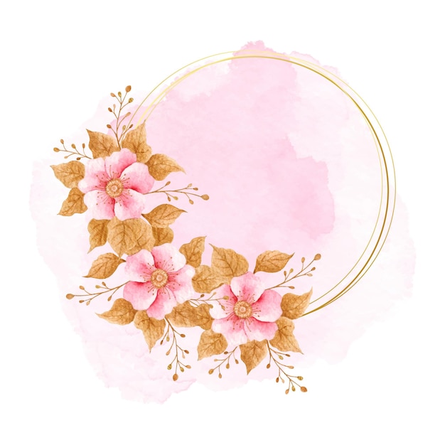 romantic floral frame