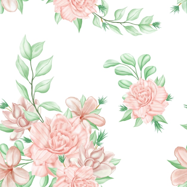 Romantic floral seamless pattern