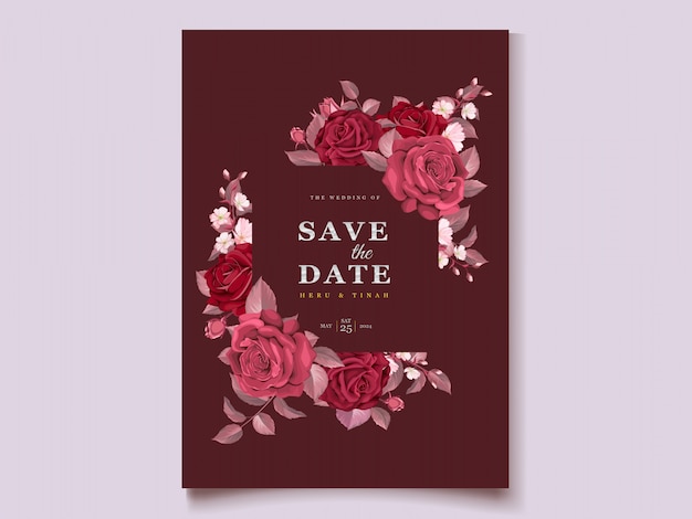 Romantic Floral Wedding Invitation