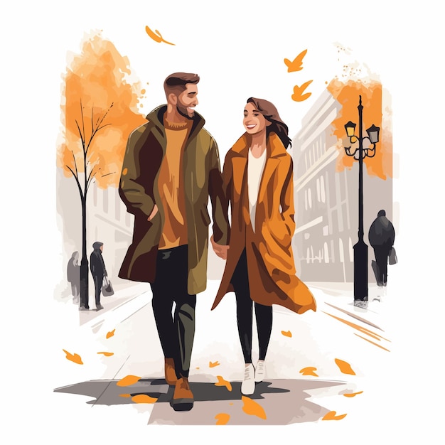 Vector romantic illustration