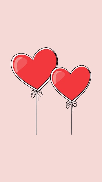 Romantic Valentines Day Heart Vectors