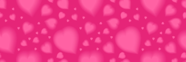 Romantic yk pink heart seamless pattern