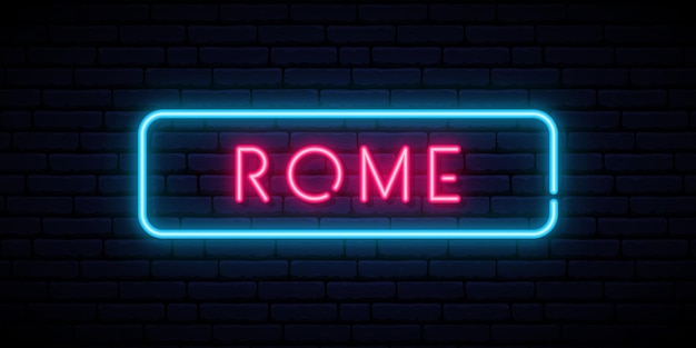 Rome neon teken