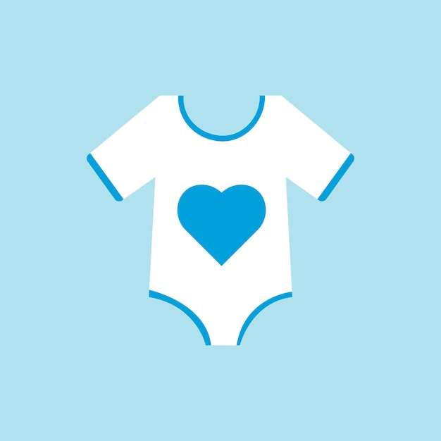 Romper voor een jongen in blauwe tinten en tinten. vector illustratie