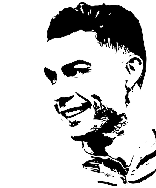 Ronaldo vector art character