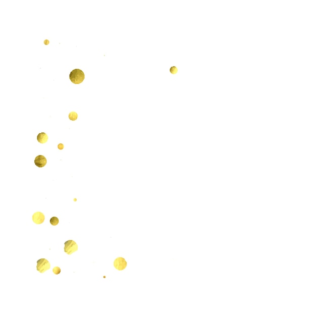 Ronde gouden confetti.