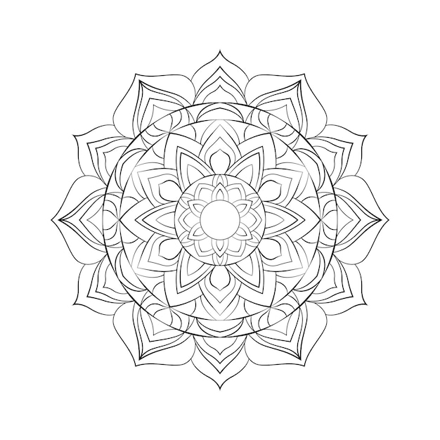 Ronde mandala voor Design Kleurboekpagina antistress