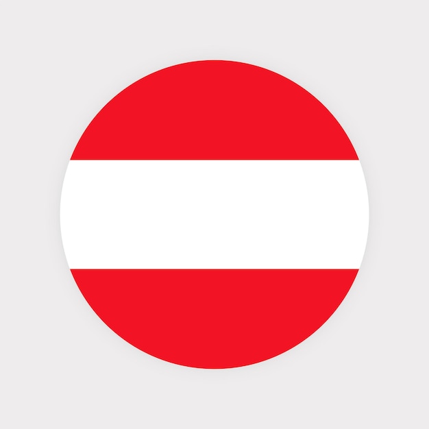 Ronde Oostenrijkse vlag