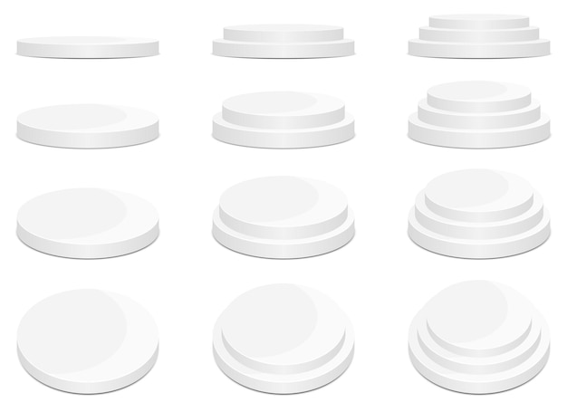 Ronde podium podium ontwerp illustratie geïsoleerd