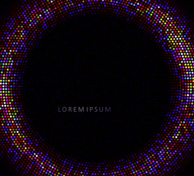 Ronde textuur frame abstract patroon in verschillende kleuren