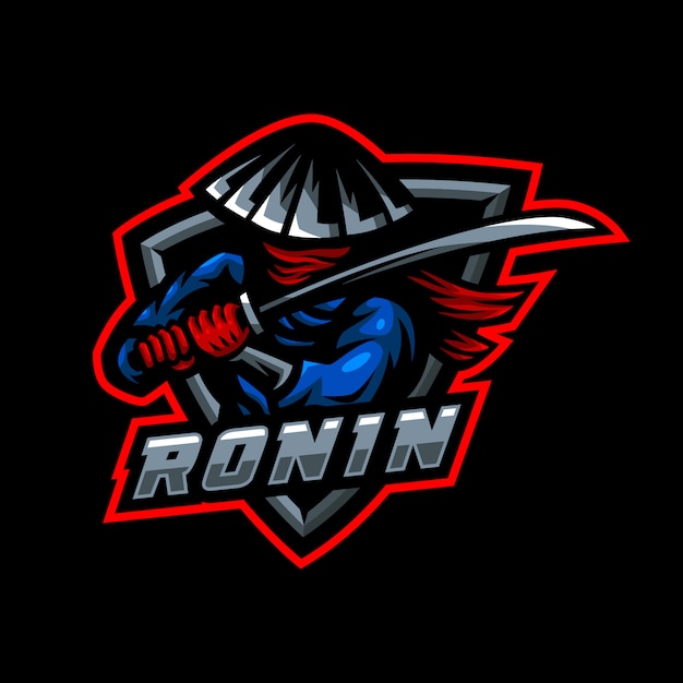 Ronin mascot logo esport gaming