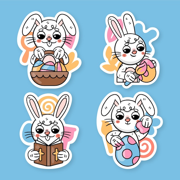 Ronnie the bunny easter sticker