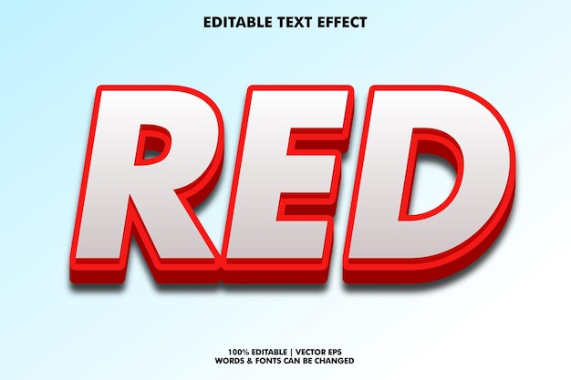 Rood 3D-teksteffect