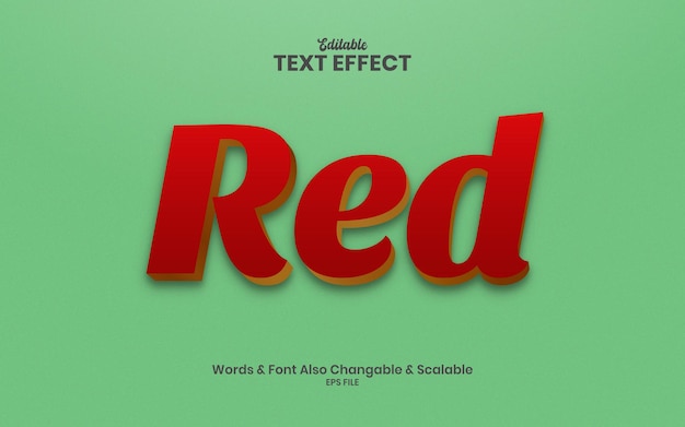 Rood 3d-teksteffect