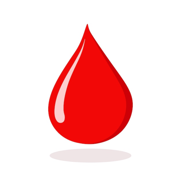 Rood bloeddruppel-icoon geïsoleerd vector-symbool van een bloeddrup