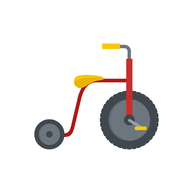Vector rood driewiel-icon flat illustratie van rood driewiel vector icoon voor web geïsoleerd op wit