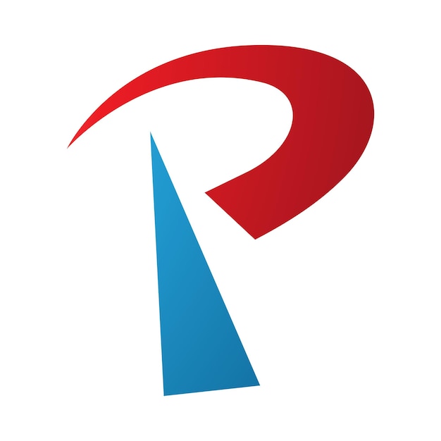 Rood en blauw radiotorenvormig letter P-pictogram