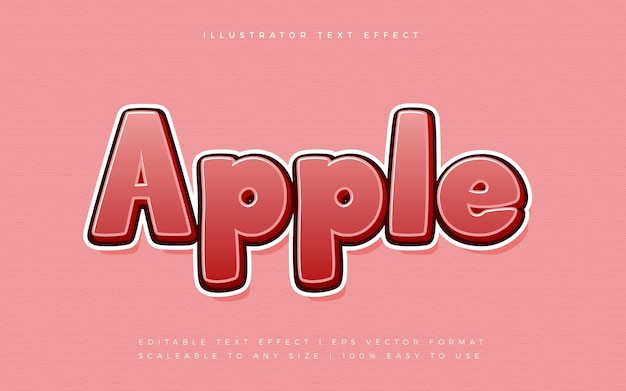 Rood fruitig speels lettertype-effect